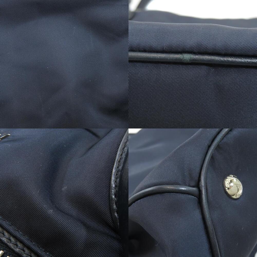 Prada Sacca Manici convertible tote bag navy Tessuto Saffiano leather Blue - Picture 9 of 11